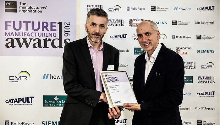 Tim Monks accepting EEF award